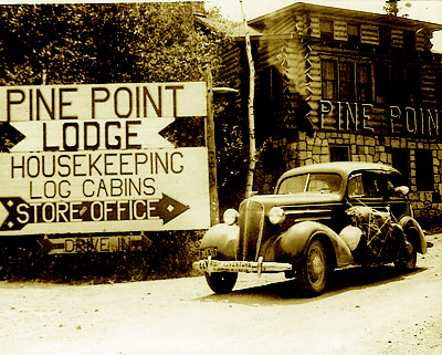 Old Pine Point Lodge Sign