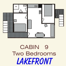 Pine Point Resort Cabin 9 Floorplan